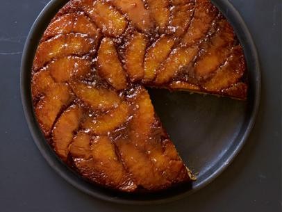 Salted caramel-orange upside-down cake