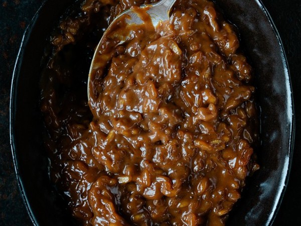 Salted caramel risotto