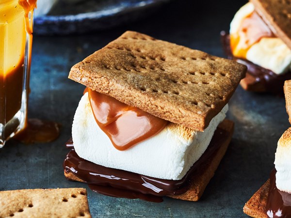 Salted caramel s'mores