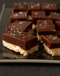 Salted-caramel squares