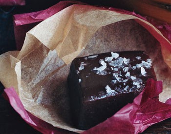 Salted chocolate caramels