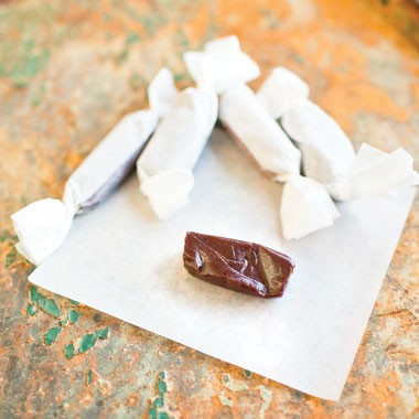Salted chocolate caramels