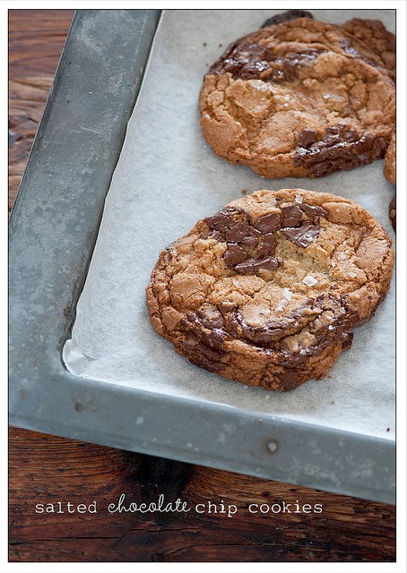 Salted chocolate chip cookies