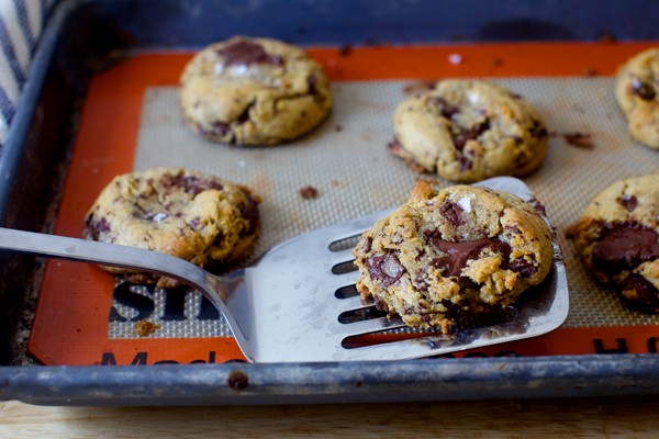 Salted chocolate chunk cookies