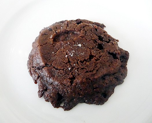 Salted chocolate shortbread cookies