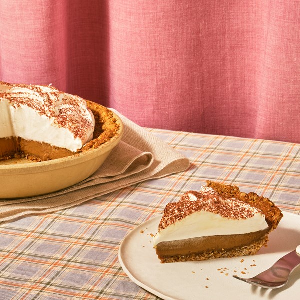 Salted coffee custard pie