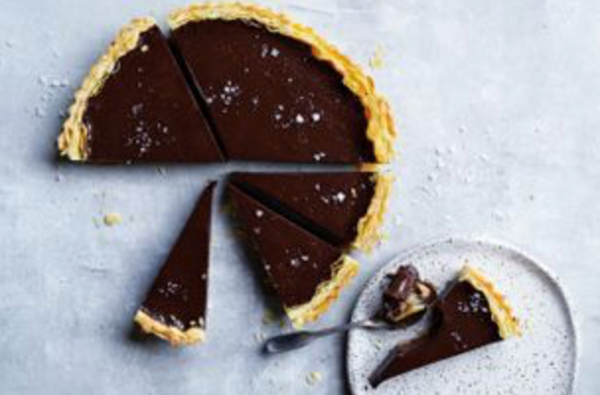 Salted dark chocolate tart [Kimmy Gastmeier]