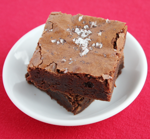 Salted fudge brownies