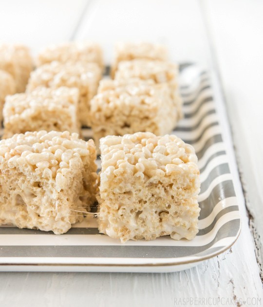 Salted honey Rice Krispies treats