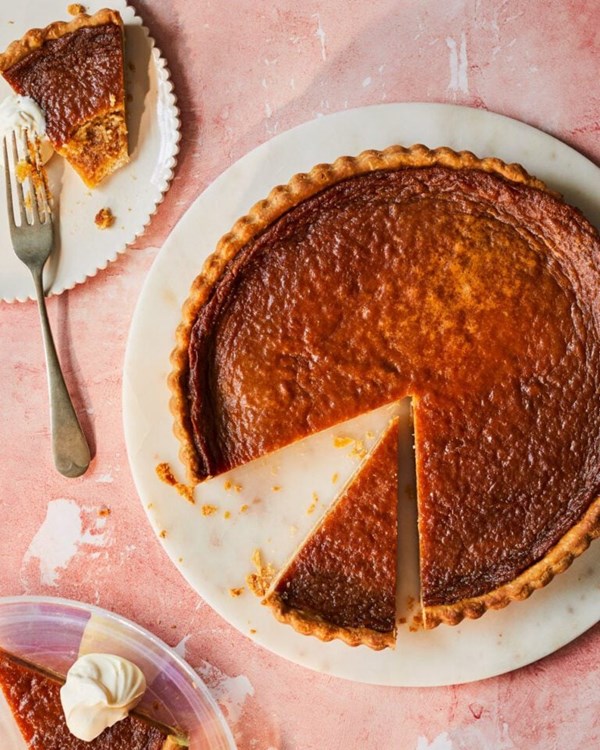 Salted honey tart