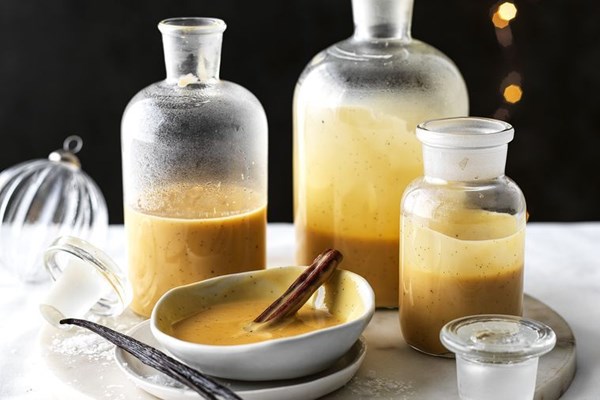 Salted maple and cinnamon custard