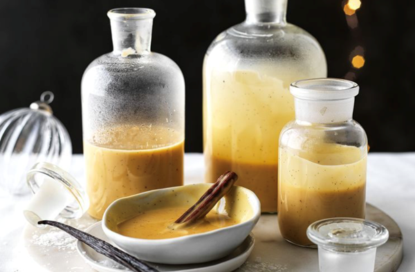 Salted maple and cinnamon custard
