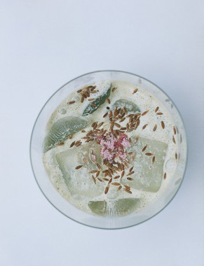 Salted mint lassi