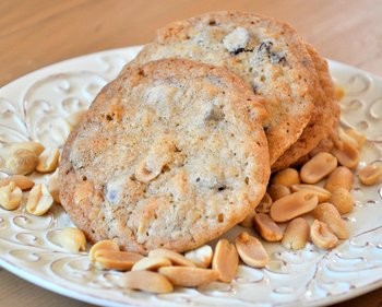 Salted peanut chocolate chip cookies