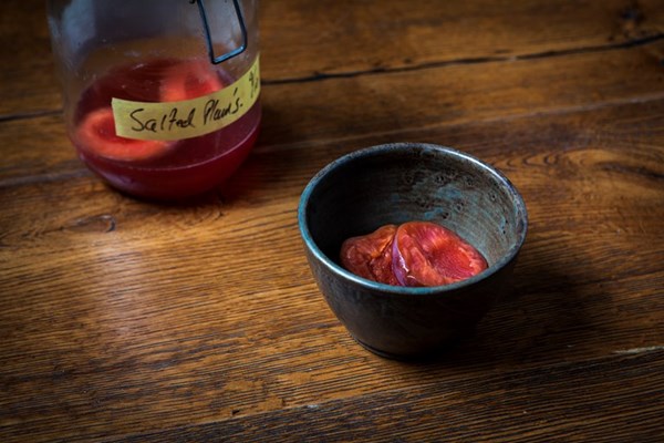 Salted plums 