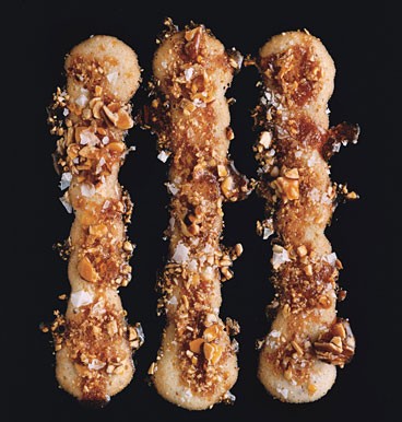 Salted praline langues de chat