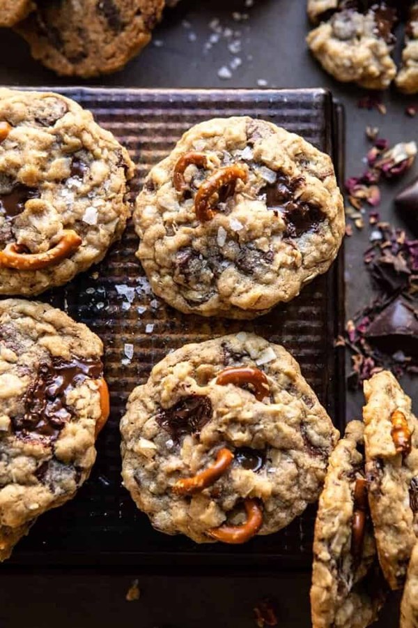 Salted pretzel cowboy party cookies