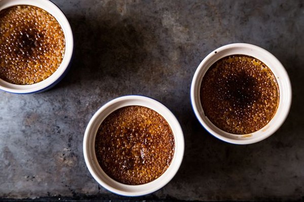 Salted pumpkin crème brûlée 