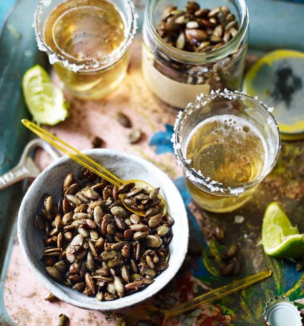 Salted pumpkin seeds (Salted cumin pepitas)
