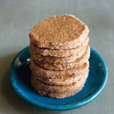 Salted rye cookies