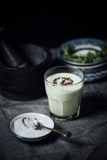 Salted tarragon lassi
