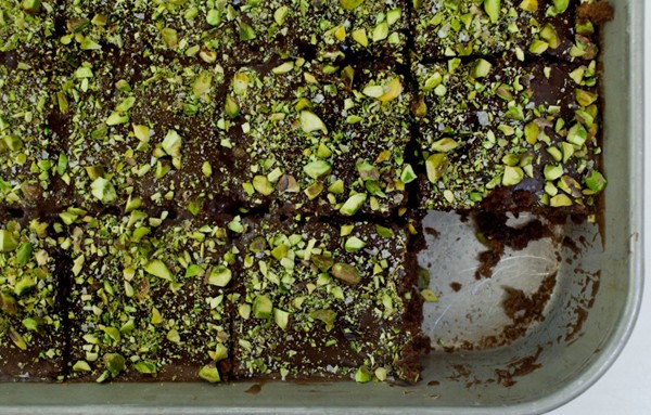Salted Texas chocolate sheet cake