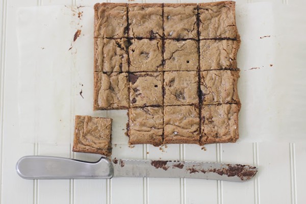Salty bourbon squares