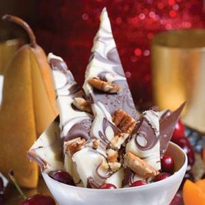 Salty chocolate-pecan candy 