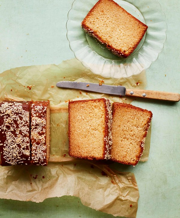 Salty honey and tahini loaf