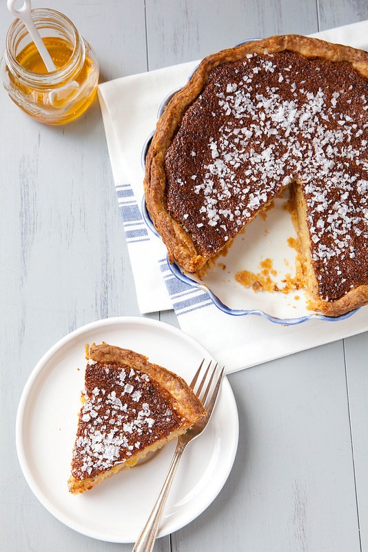 Salty honey pie cooking 