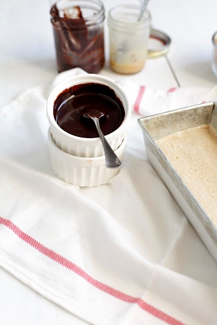 Salty hot fudge sauce