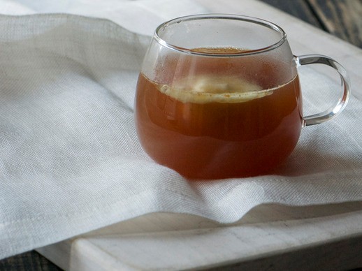 Salty maple buttered cider