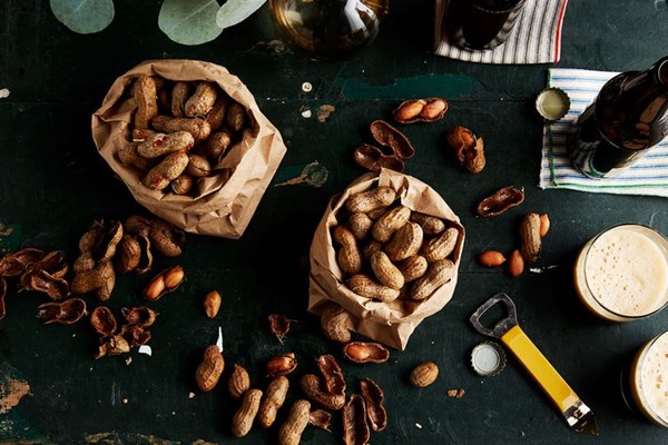 Salty Southern boiled peanuts