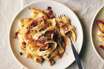 Sam Sifton's pasta with parsnips & bacon
