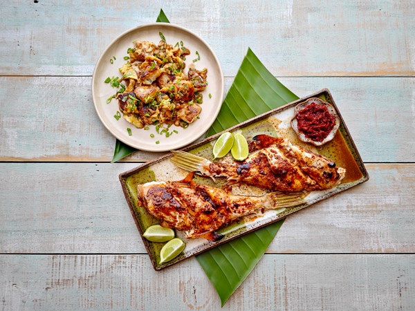 Sambal ‘skate’ (Ikan bakar)