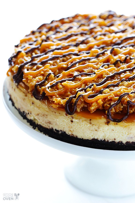 Samoa cheesecake