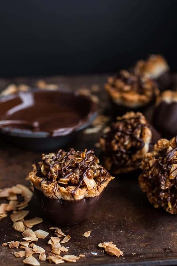 Samoa macaroon tarts