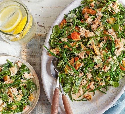 Samphire & crab salad