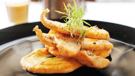 Sand whiting fillets with pineapple chutney