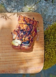 Sandwich-style duck breast