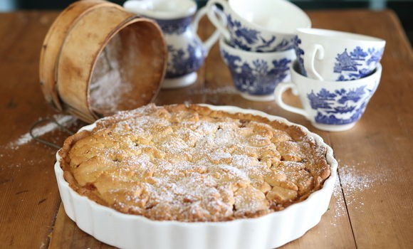 Sangiovese verjuice and apple shortcake