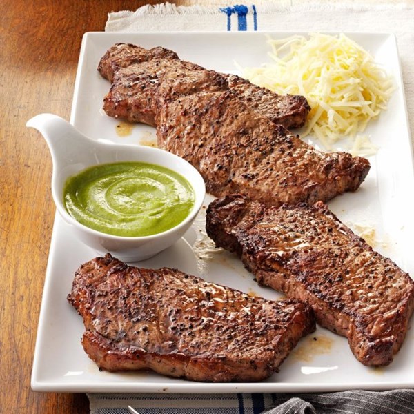 Santa Fe strip steaks 