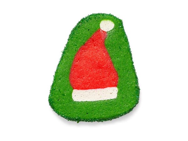 Santa hat cookies 