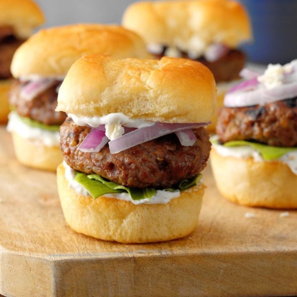 Santorini lamb sliders