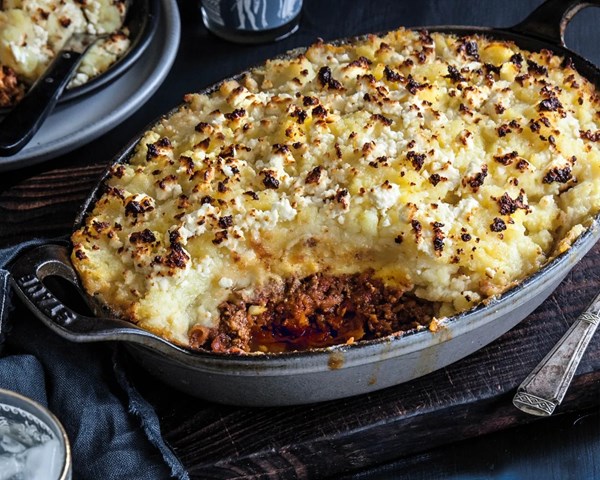Santorini shepherd's pie