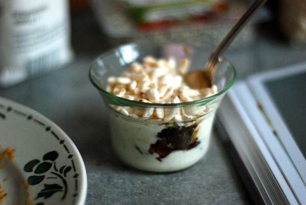 Sara Forte's sesame date yogurt cups