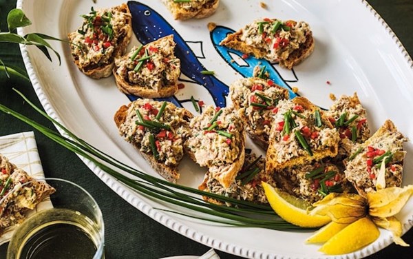 Sardine and chilli toasts