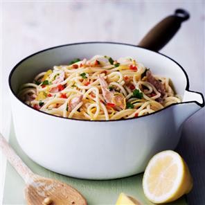 Sardine, chilli and lemon spaghetti