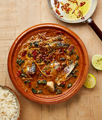 Sardine curry with ginger and chilli