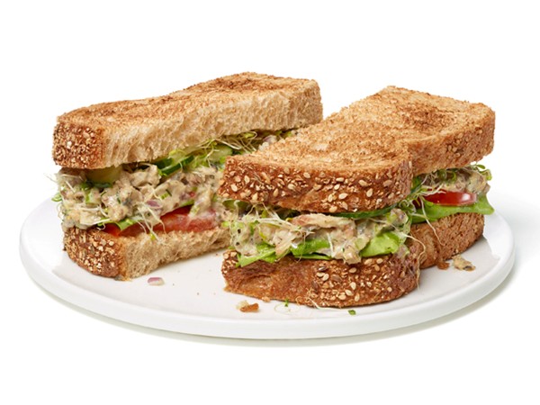Sardine salad sandwich